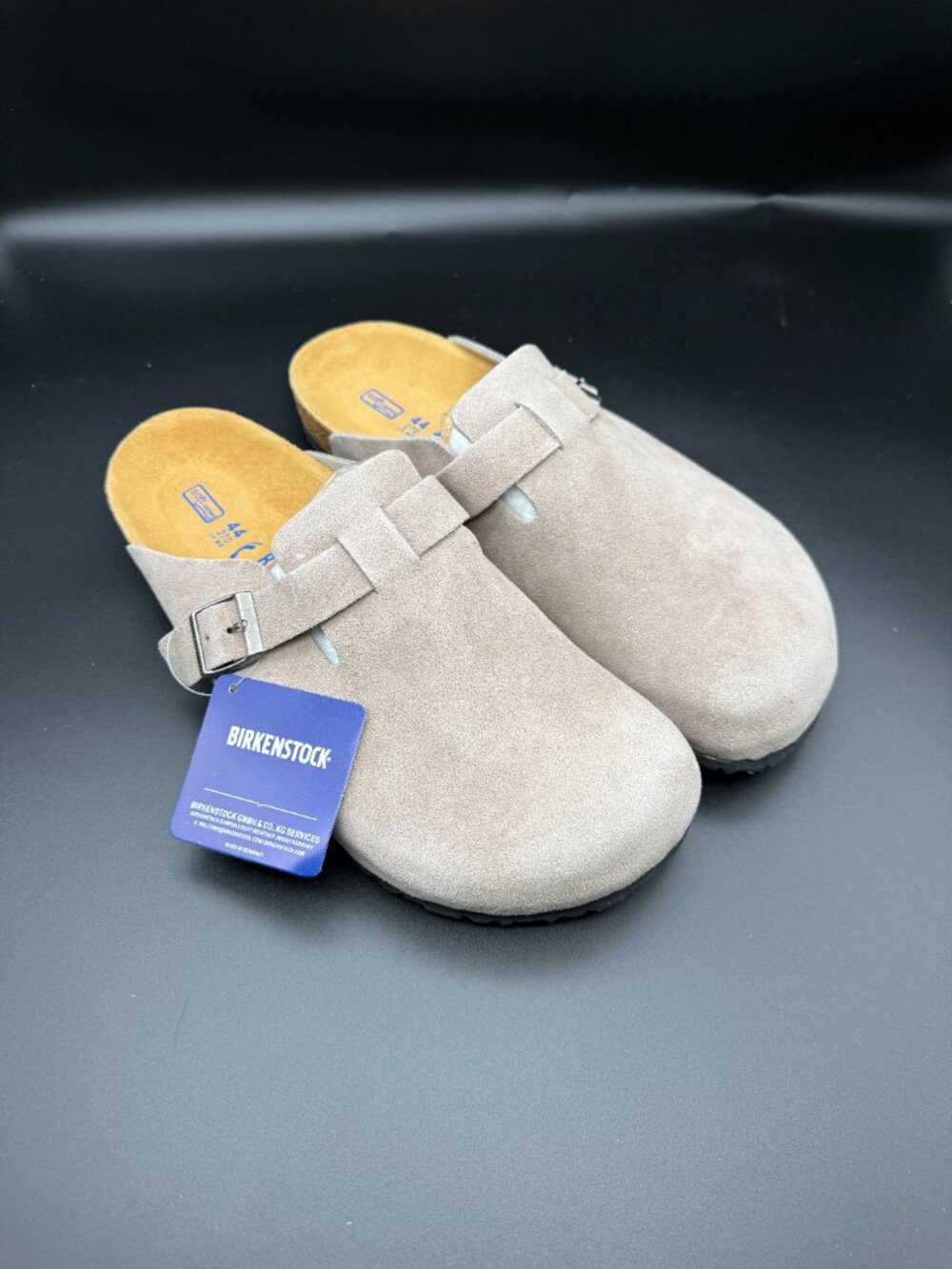 NEW Birkenstock Clog Softbed Tan Taupe - Size 44